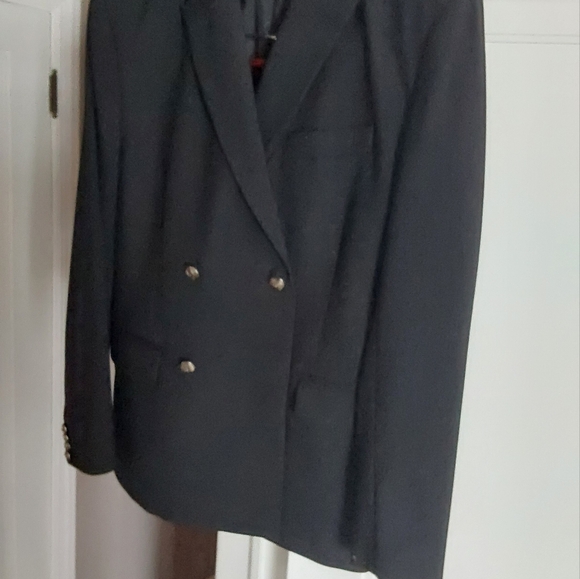 7 For All Mankind Double-Breasted Blazer Black, size 40 - Picture 9 of 11